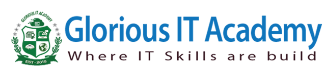 Glorious IT Academy logo with text